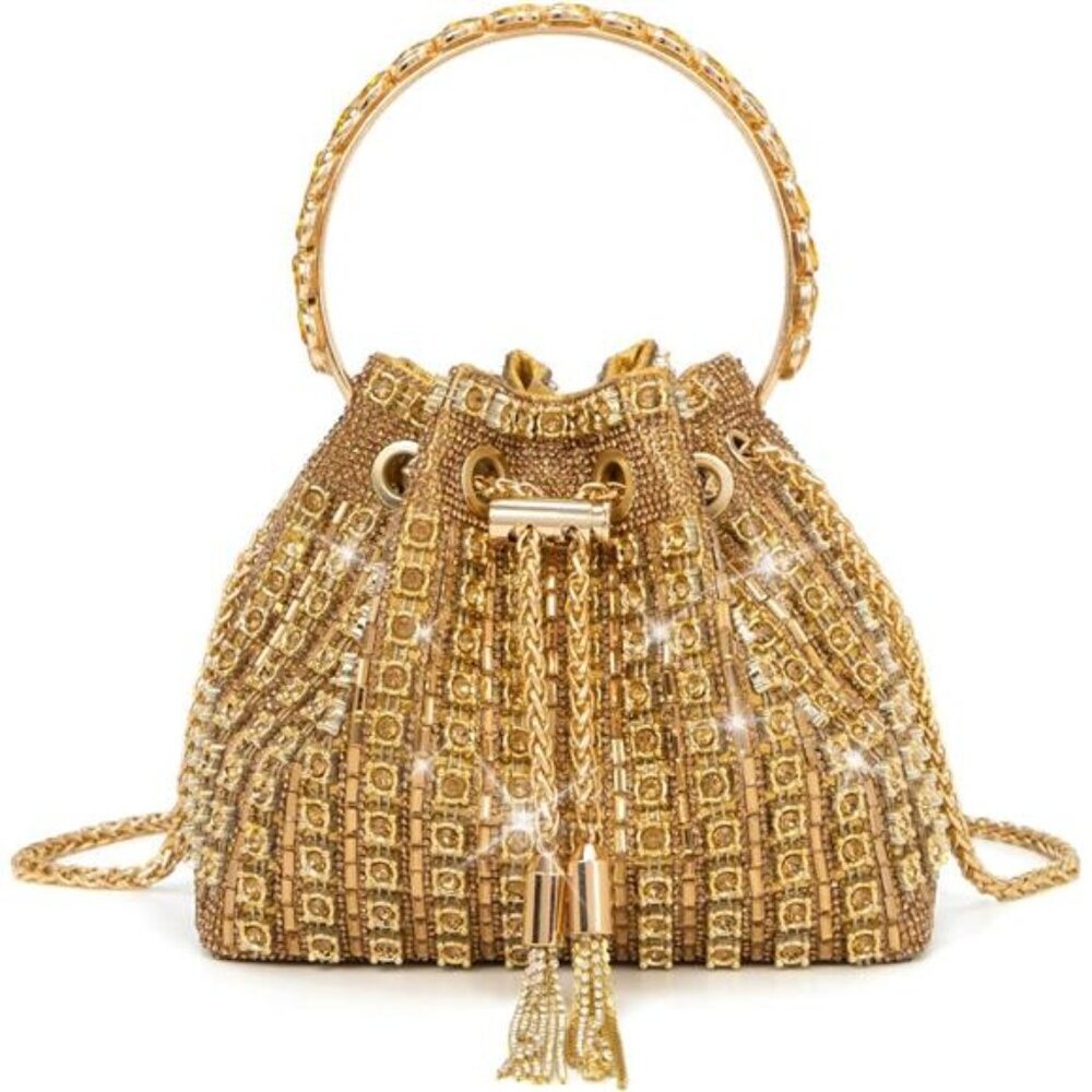 Sparkly Rhinestone Clutch Purse Evening Bag Glitter Handbag for Prom Wedding